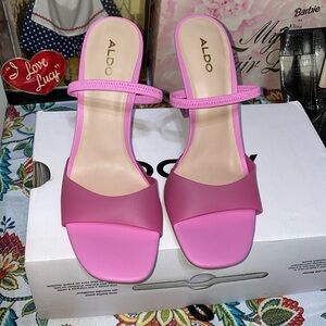 Aldo sandals pink Sz 7.5 NWNT